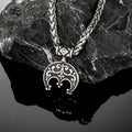PENDRA Celtic Knot Rune Flower Necklace