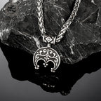 PENDRA Celtic Knot Rune Flower Necklace