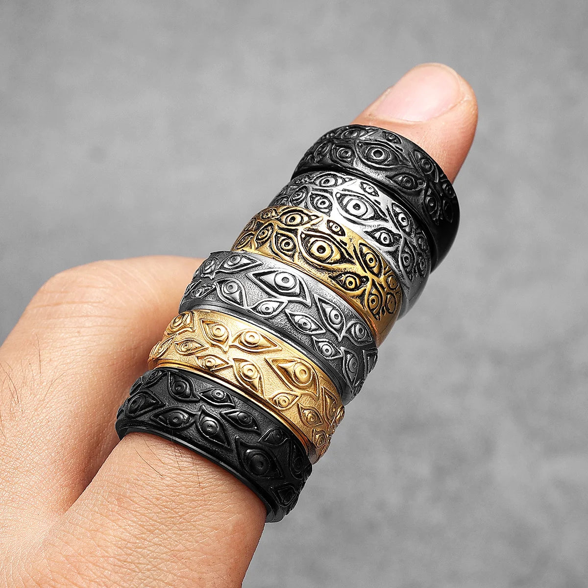 PENDRA Devil Multi Eyes Ring