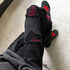 PENDRA Washed End Ripped Pants