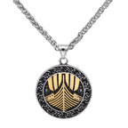 PENDRA Celtic Knot Rune Viking Necklace