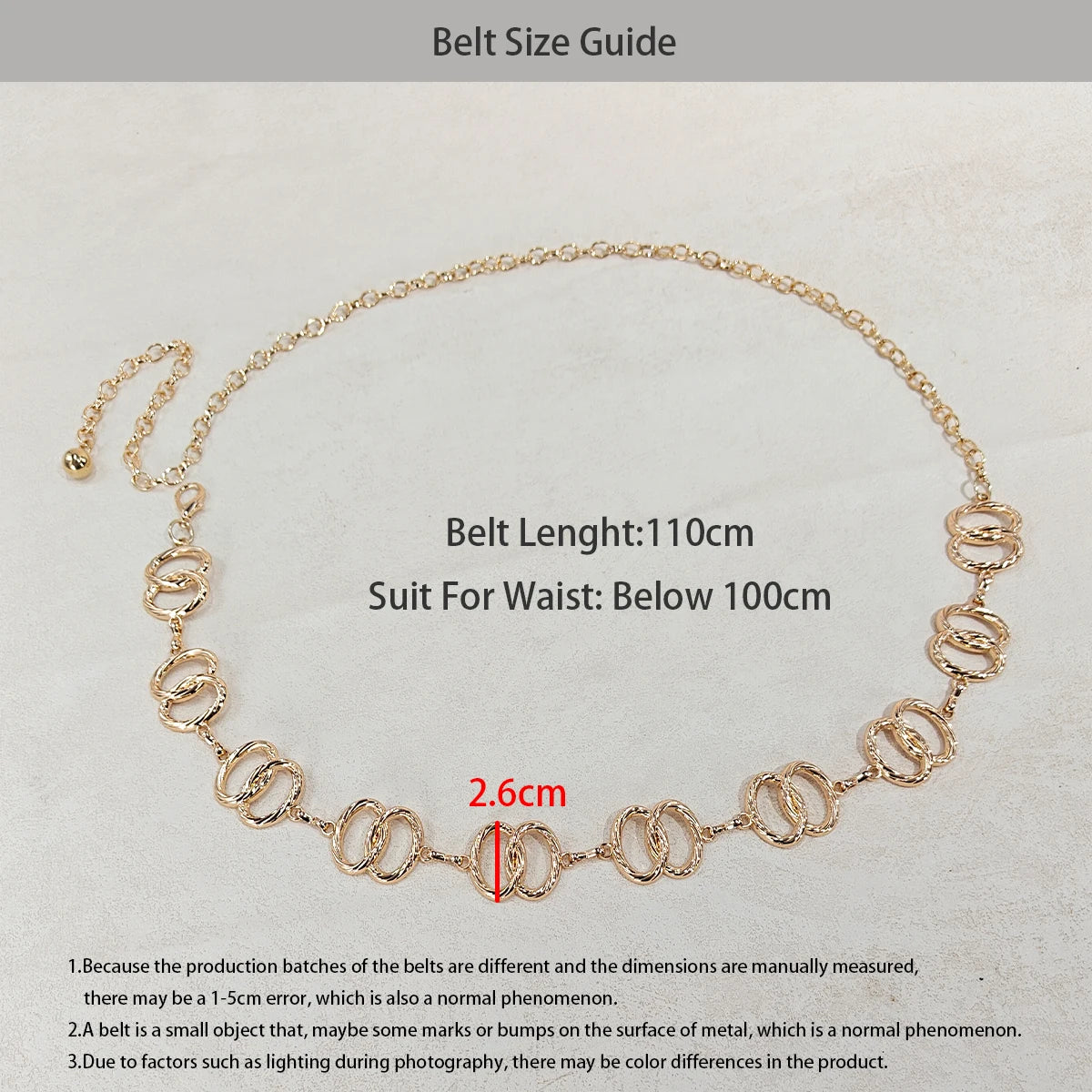 PENDRA Demilia Metal Luxury Waist Chain Belt