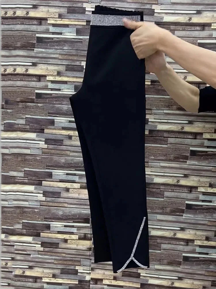 PENDRA Wide Leg Waist Diamond Pants