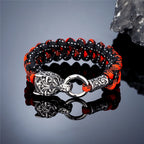 PENDRA Wolf Rune Steel Bracelet