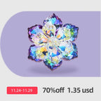 PENDRA Prism 14-Color Shining Glass Flower Brooch