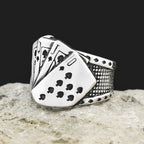 PENDRA Pokerluck Stainless Steel Lucky Poker Ring