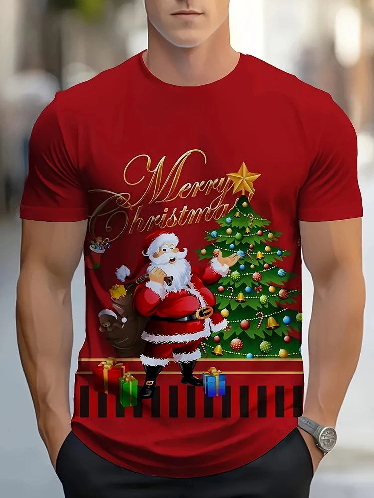 PENDRA Printed Christmas T-Shirt