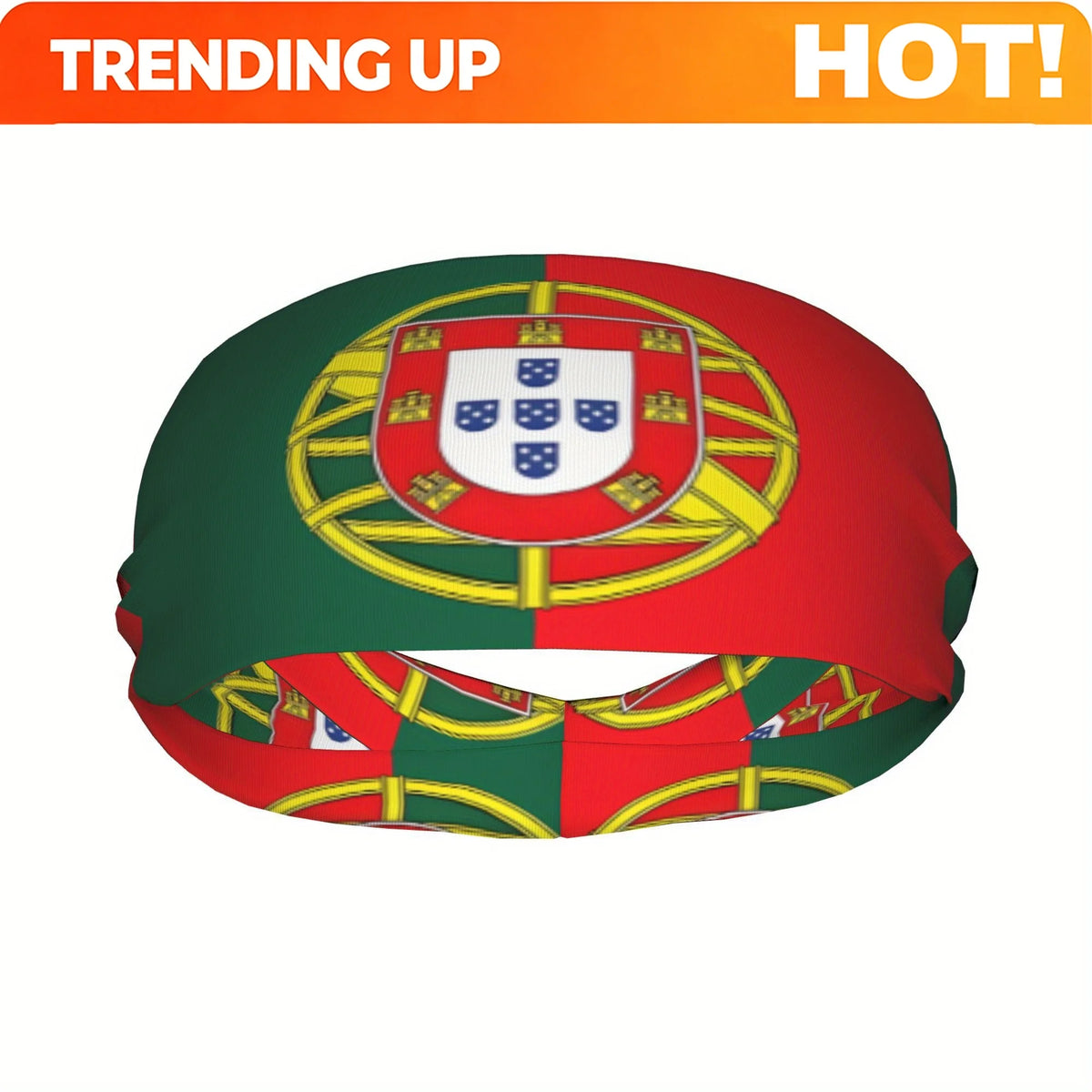 Sports Headband Featuring The Flag of Portugal