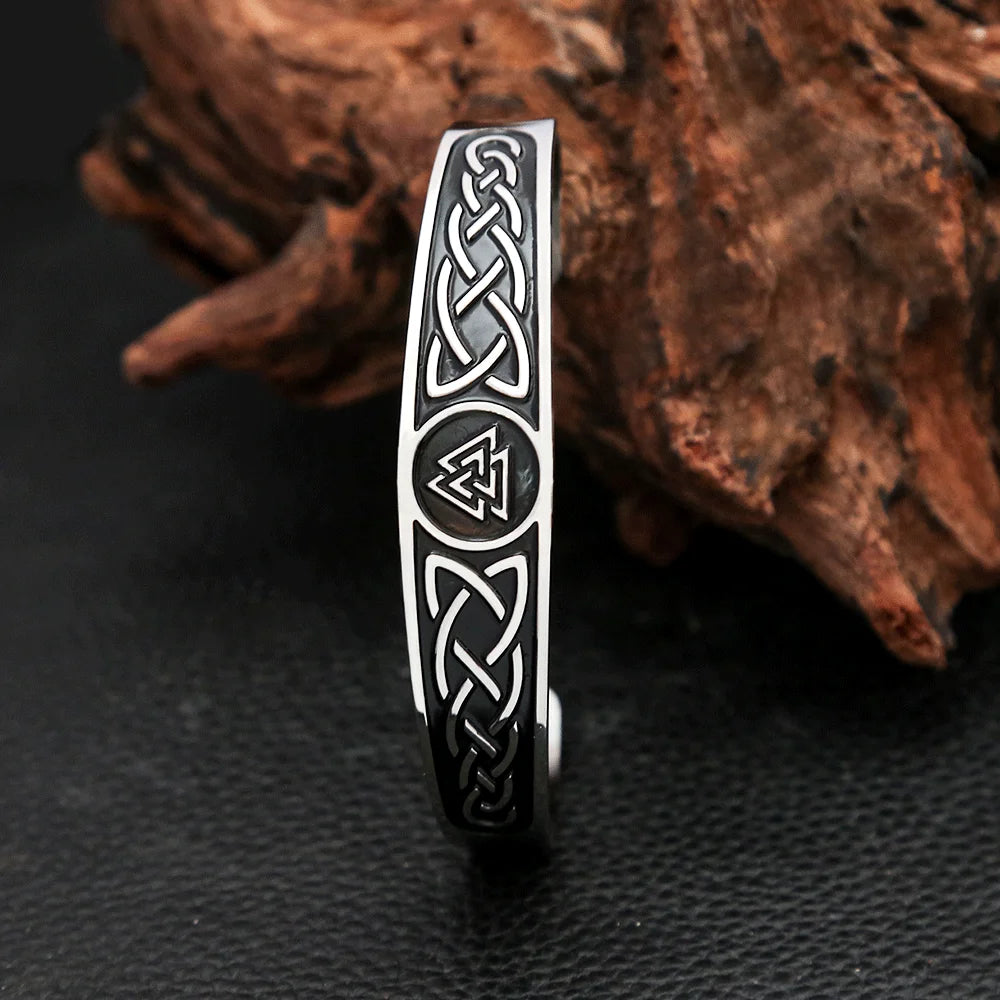 PENDRA Valknut Viking Stainless Steel Bracelet