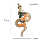 PENDRA Acrylic Snake Brooch