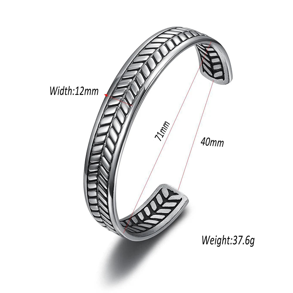 PENDRA Viking Raven Stainless Steel Adjustable Bracelet