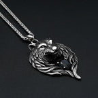 PENDRA Wolfrune Nordic Viking Wolf Pendant Necklace
