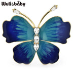 PENDRA Beautiful Enamel Butterfly Brooch