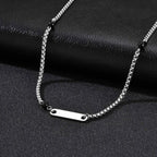 PENDRA Onyx Stone Chain Necklace