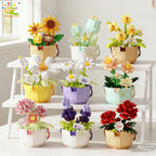 PENDRA Rose Sunflower Micro Building Set