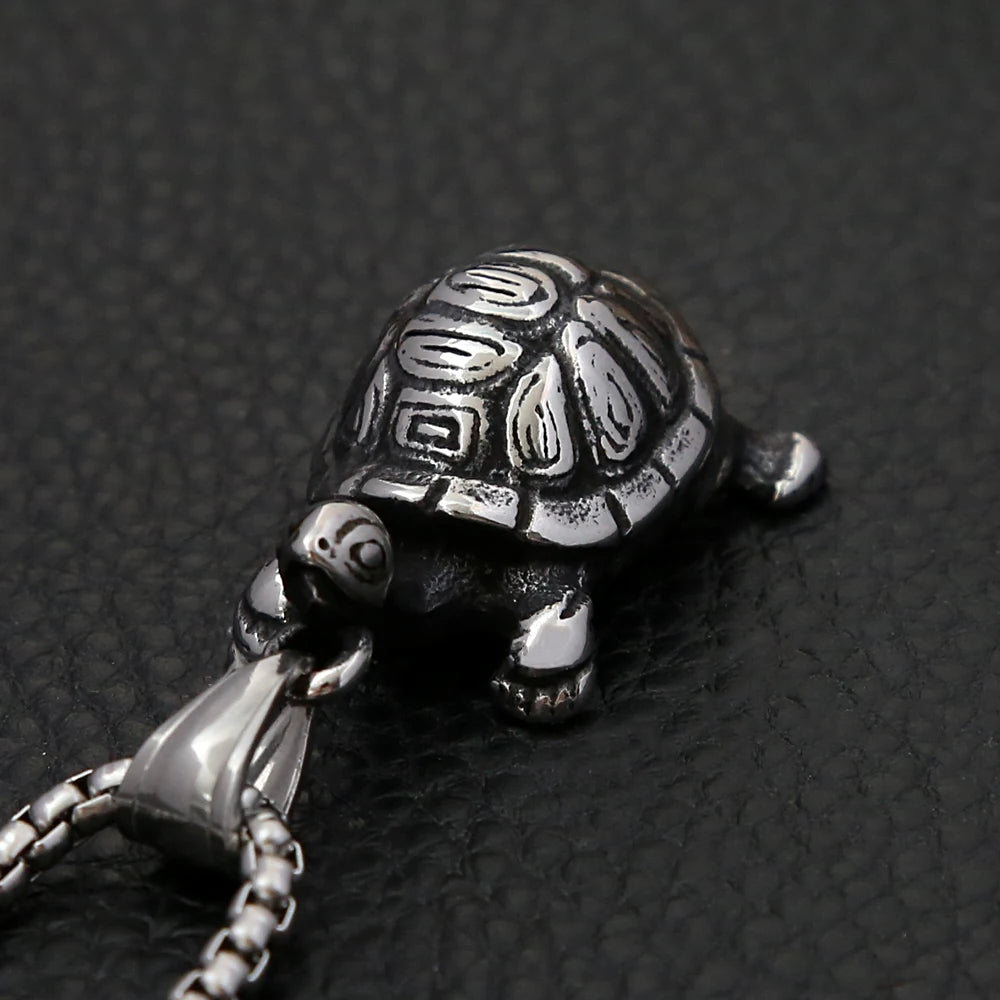 PENDRA Turtlenova Stainless Steel Turtle Necklace