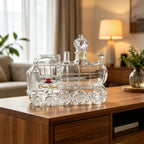 Crown Royal Train Shaped Glass Decanter 350ml Whiskey Bourbon Brandy Bottle Barware Collector Gift