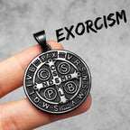 PENDRA St Benedict Exorcism Steel Necklace