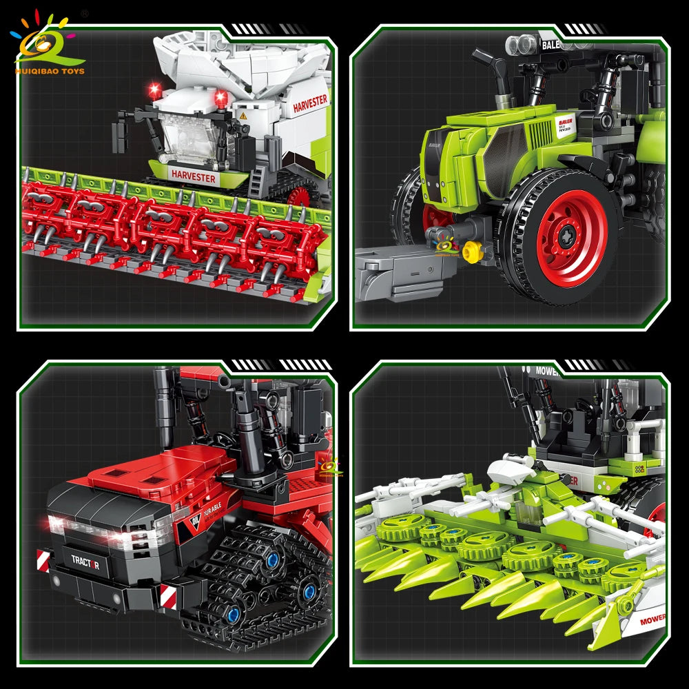 PENDRA Farmer Tractor Cultivator Building Set
