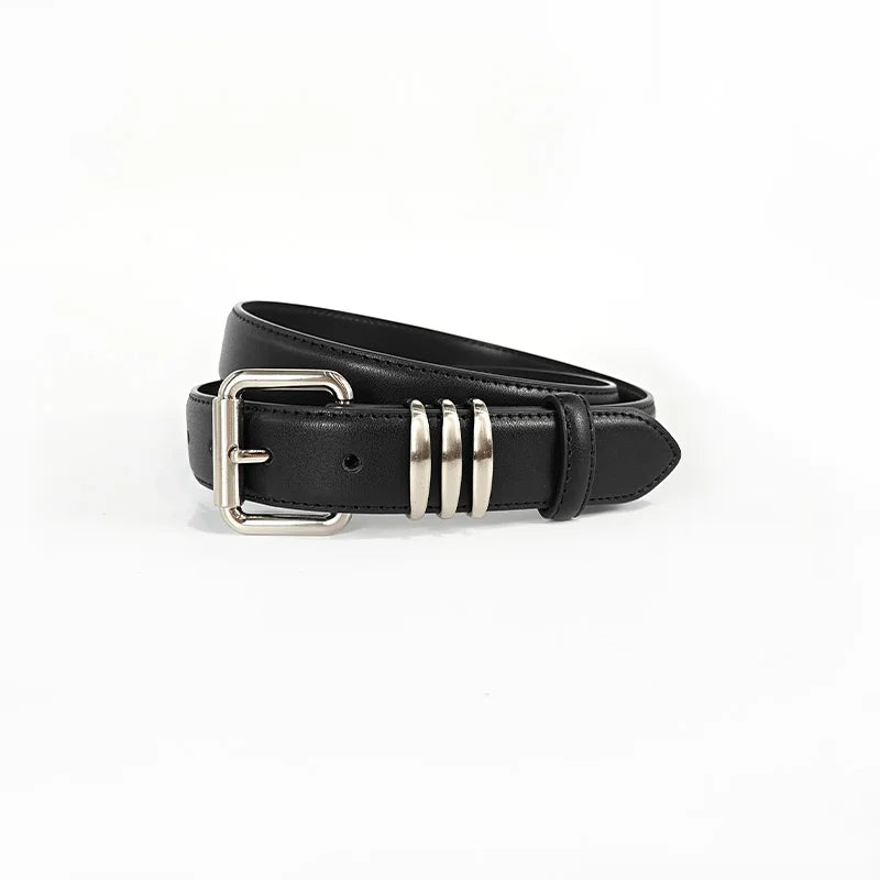 Women's Fashion Genuine Leather Belts Female Gothic Accessories High Quality Punk Waistband Dress Jeans Belts For Woman and men
