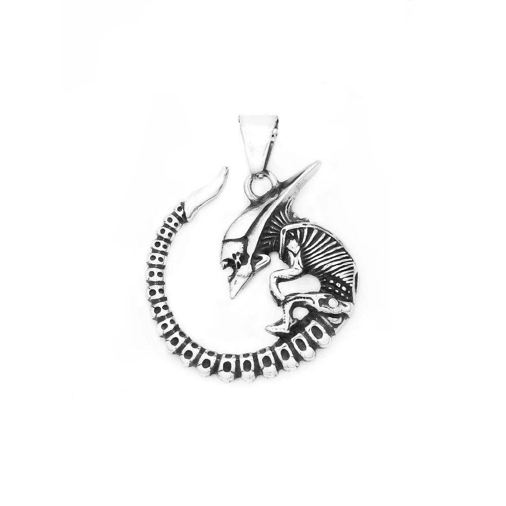 PENDRA Alienforge 316L Stainless Steel Alien Necklace