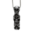 PENDRA Skullgoth Gothic Skull Pendant Necklace
