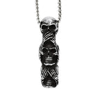 PENDRA Skullgoth Gothic Skull Pendant Necklace