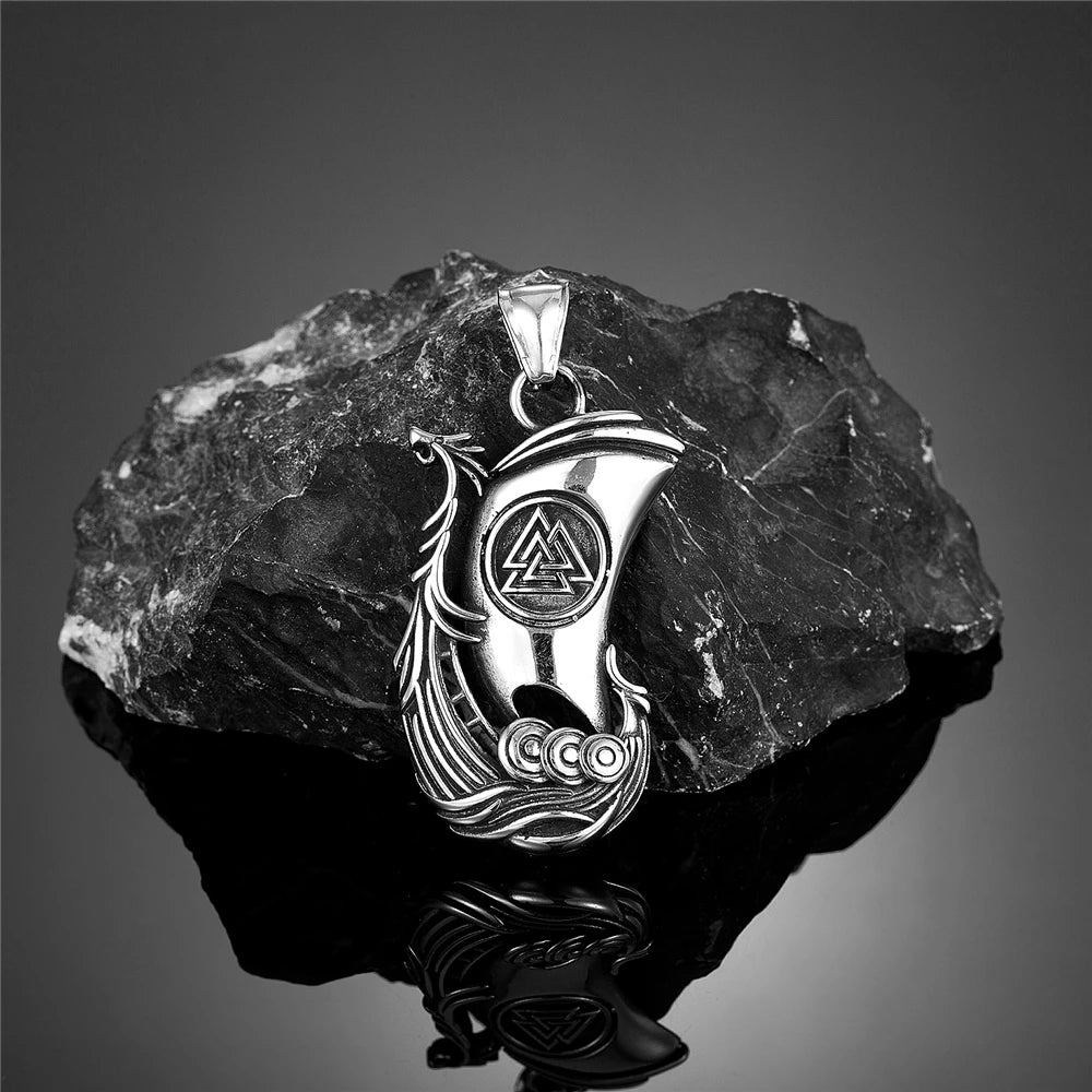 PENDRA Dragon Rune Viking Necklace