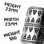 PENDRA Aesthetic Geometry Triangle Steel Ring