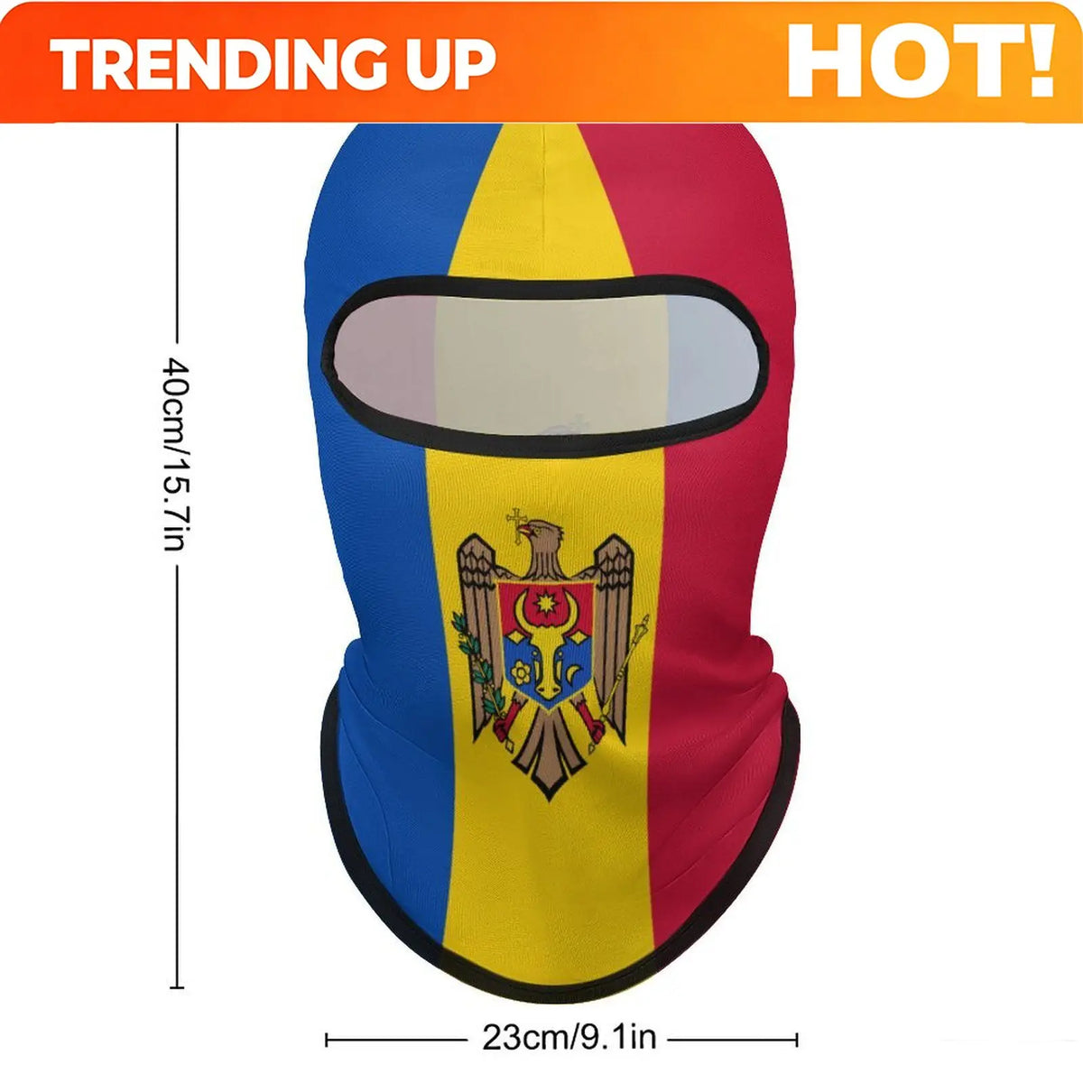 PENDRA Moldova Flag Sunscreen Face Mask