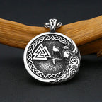 PENDRA Valkwolf Viking Valknut Wolf Pendant Necklace