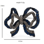 PENDRA Belladouble Shining Double-Layer Bowknot Brooch