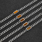 PENDRA Cuban Stone Link Chain Necklace