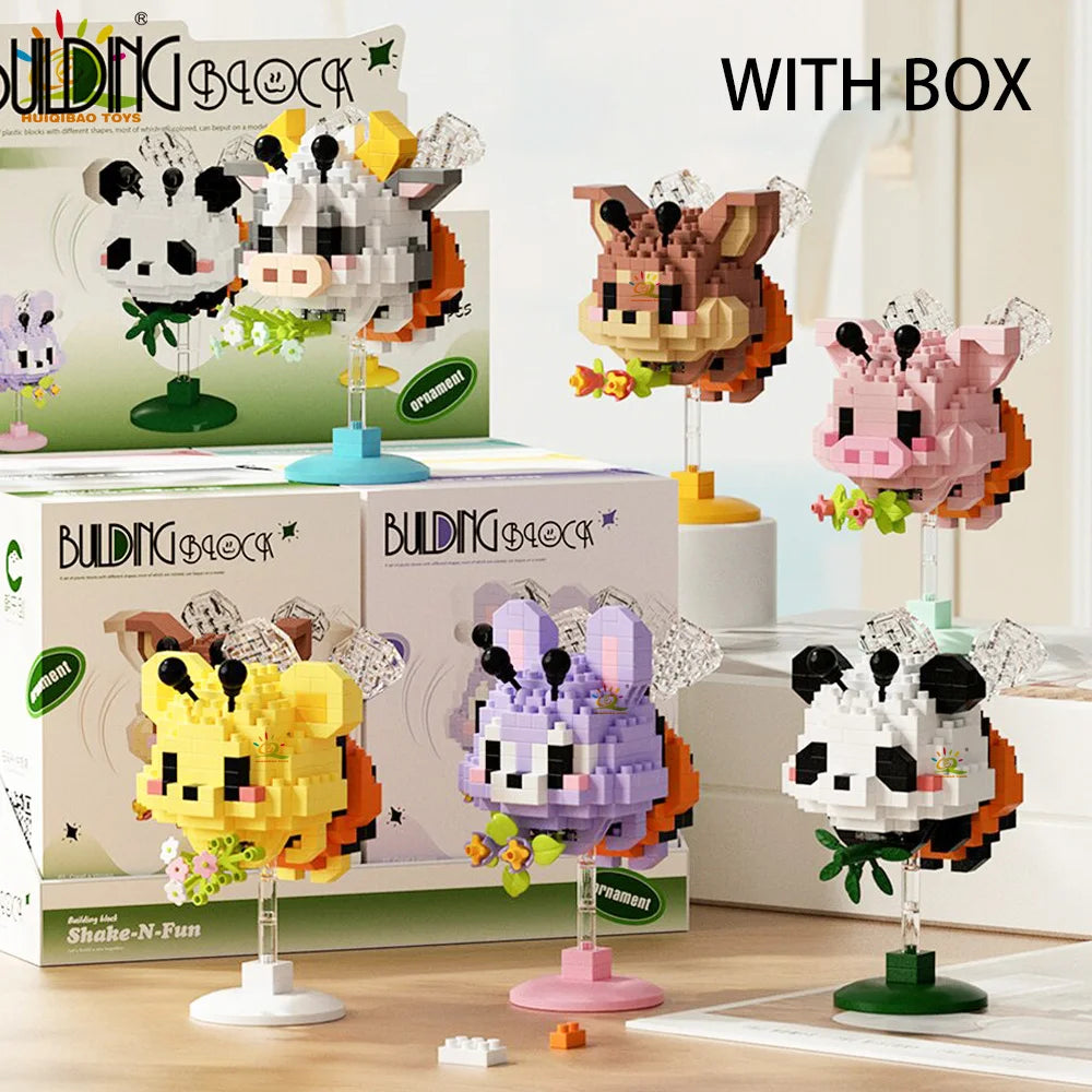 PENDRA Cute Animal Micro Building Set