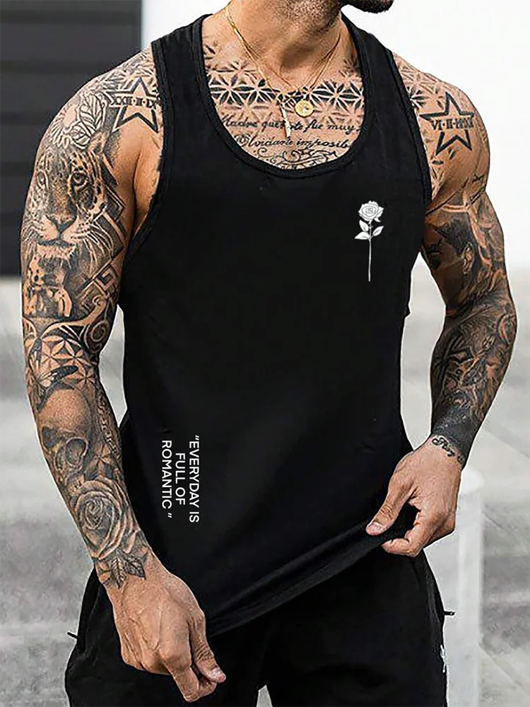 3D Muscle Duck Print Summer Daily Casual Men's Tank Top Urban Street Fashion Men's Tank Top Outdoor Sports Men's Sleeveless Tees
