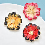 PENDRA Petalia Enamel Flower Brooch