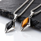 PENDRA Stone Geometry Pendant Necklace