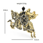 PENDRA Vintage Knight Brooch