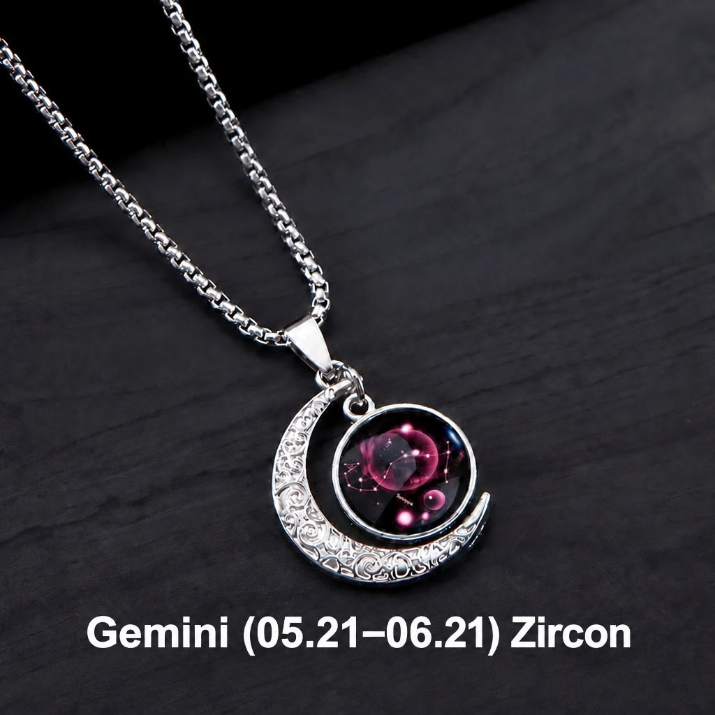 PENDRA Zodiacglow Luminous Twelve Constellations Pendant Necklace