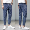 Comfortable Stylish Trendy Luxury Men's Jeans 2023 Summer Blue Cowboy Classic Jeans Casual Stretch Luxury Denim Pants for Men