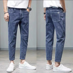 Comfortable Stylish Trendy Luxury Men's Jeans 2023 Summer Blue Cowboy Classic Jeans Casual Stretch Luxury Denim Pants for Men