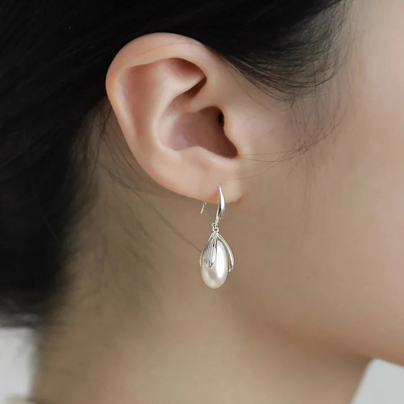 PENDRA Liquid Lava Sterling Silver Earrings
