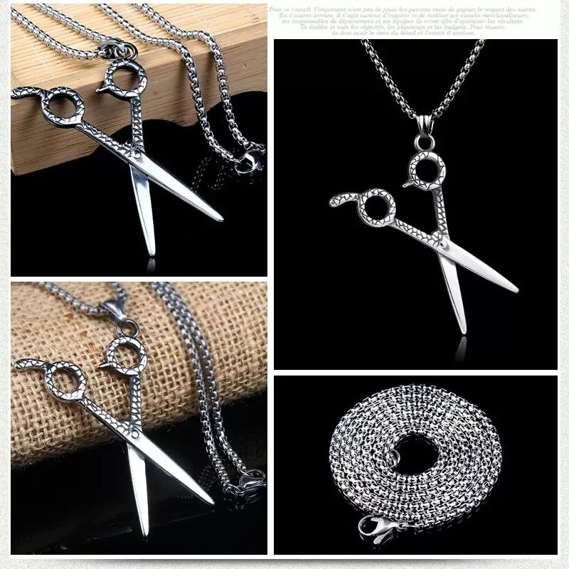 PENDRA Scissorforge Stainless Steel Scissors Pendant