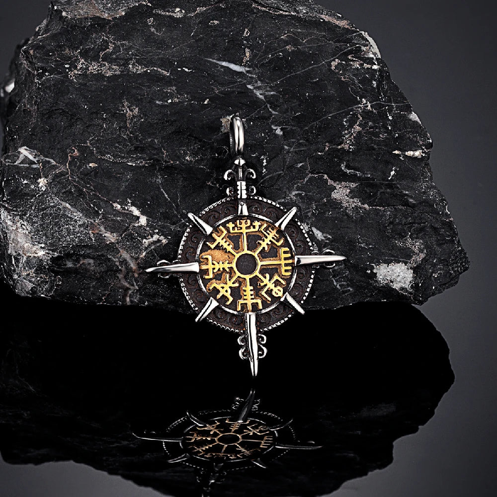 PENDRA Rune Gold Norse Necklace