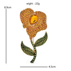 PENDRA Floraspark Big Sparkling Flower Brooch