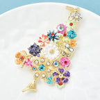 PENDRA Floratree Multicolor Enamel Flower Tree Brooch