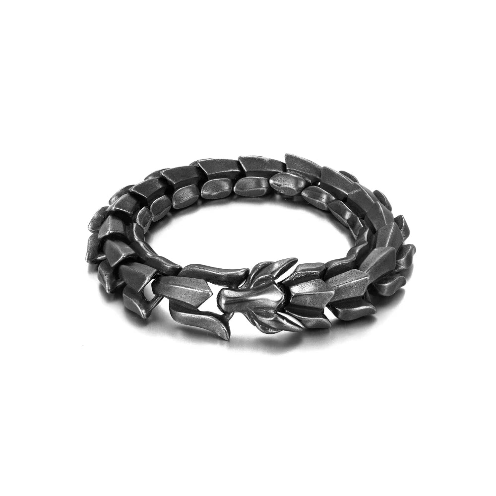 PENDRA Highpolish Skull 316L Stainless Steel Bracelet