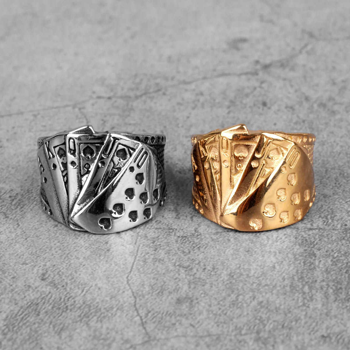 PENDRA 316l Straight Flush Ring