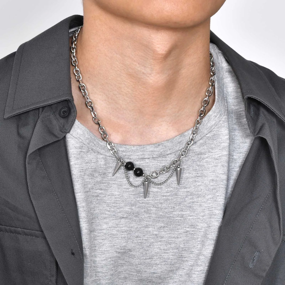 PENDRA Rolo Cone Chain Necklace
