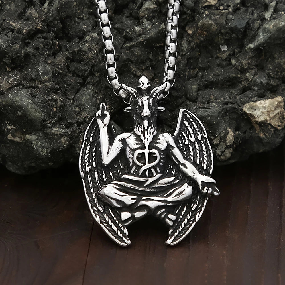 PENDRA Satanicgoat Gothic Goat Pendant Necklace